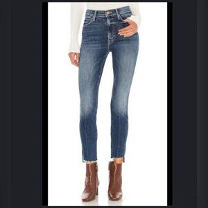 MOTHER The Stunner Zip Ankle Step Fray Jeans-sz 26
